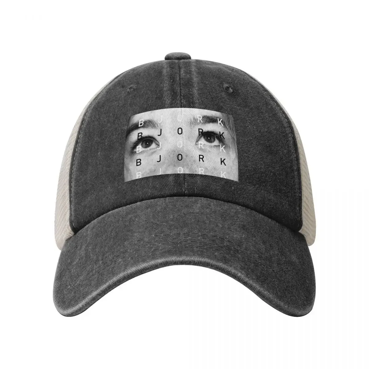 Bjork//6 b&w Baseball Cap hard hat hiking hat Custom Cap Trucker Hats For Men Women's