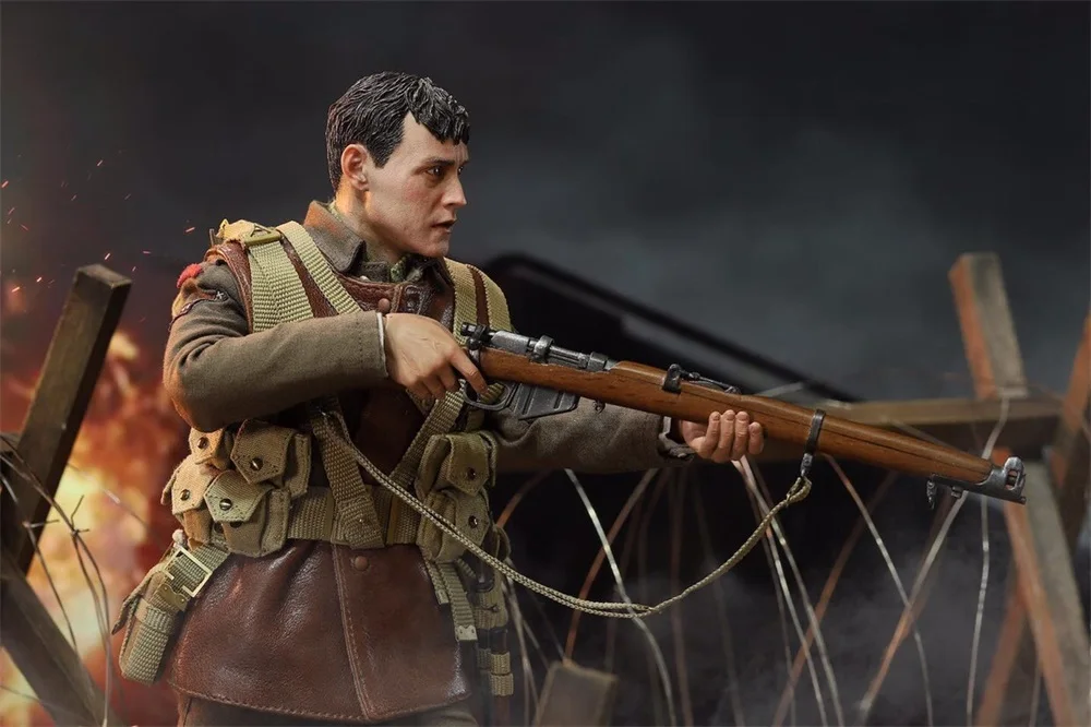 DID B11011 1/6 WWI British Infantry Lee Enfield 303 Rifle Full Set Action Figures For Collectable