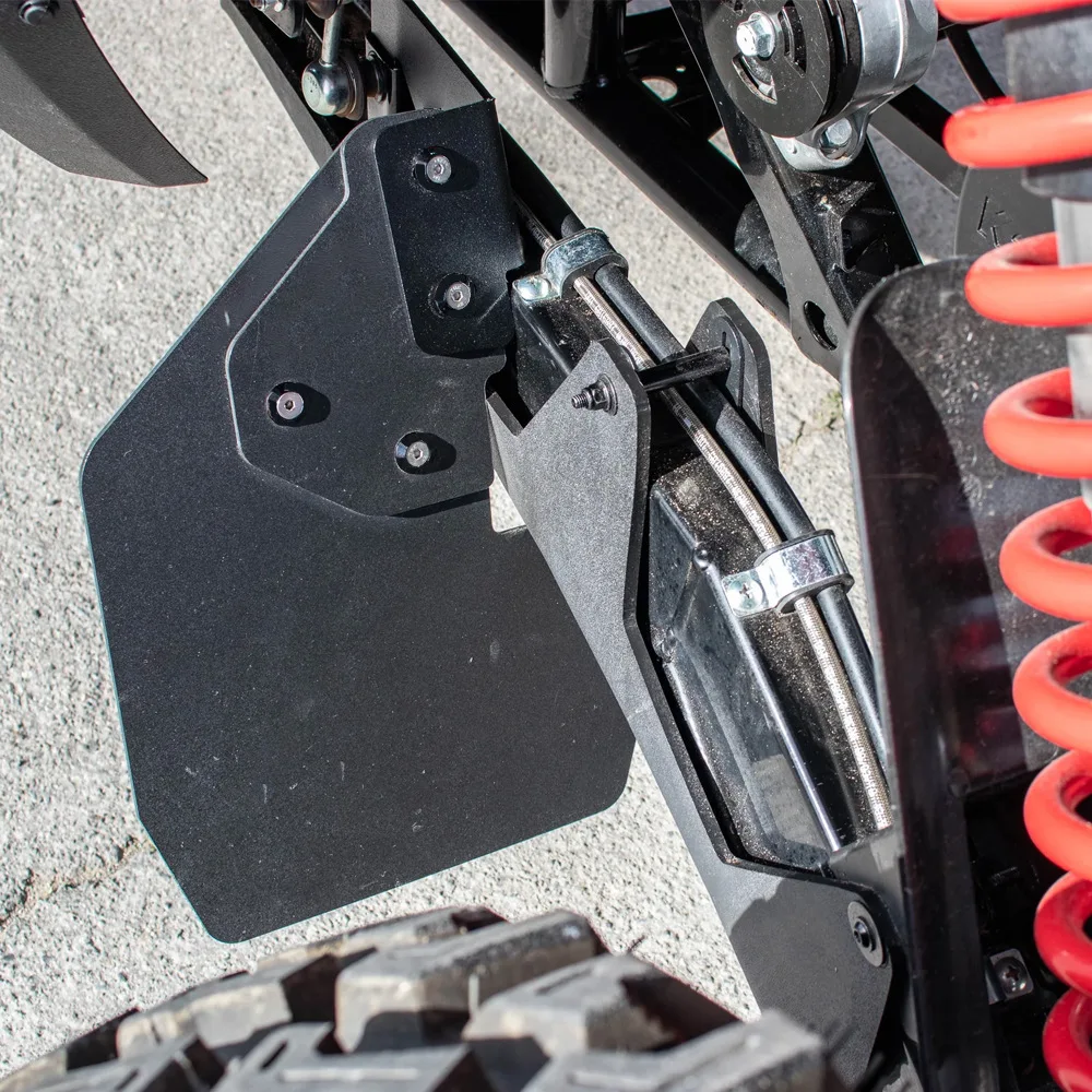 

2Pcs Mudflaps Flaps Exterior Parts Black Rear Mudguard Mudflaps for Kawasaki TERYX KRX 1000