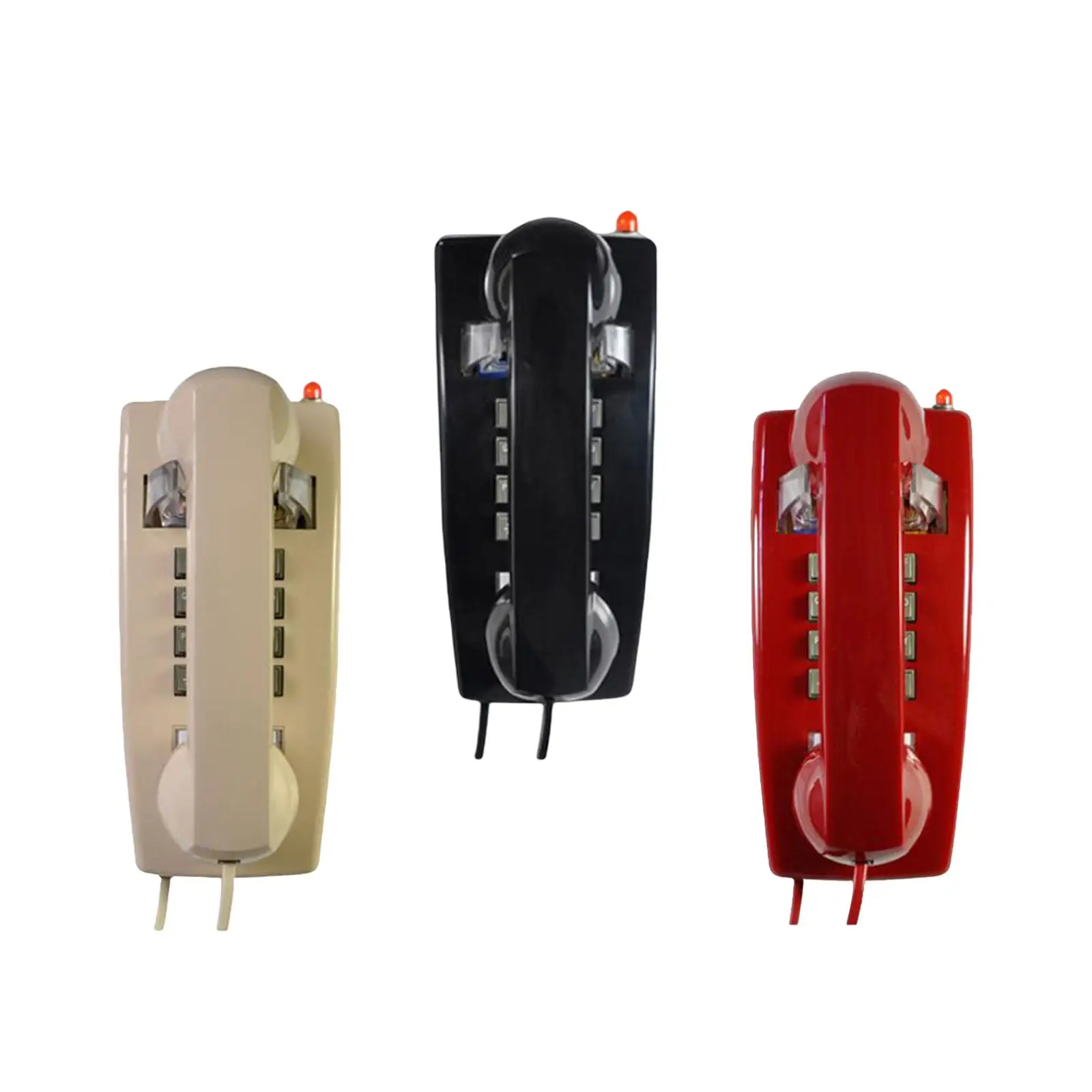 Landline Wall Mount Phone with Cord with Indicator Wall Telephone Wall Phone for Home Airport