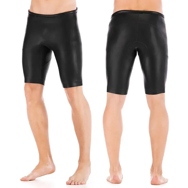 Men's Neoprene Anti-UV Skin Swimwear, Swimming Trunks, Smooth Elastic Wetsuit, 3mm Diving Pants, 3mm