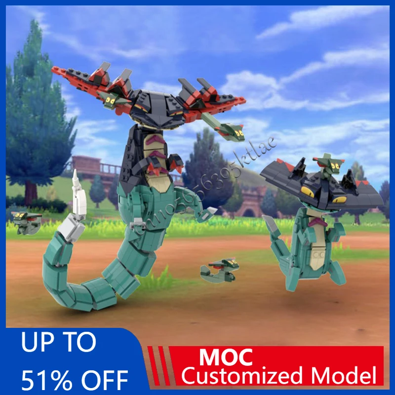

New 978pcs MOC Pokmnasas Evolution Line Models Perfect for Display and Collection Including Dreepy Drakloak and Dragapult Blocks