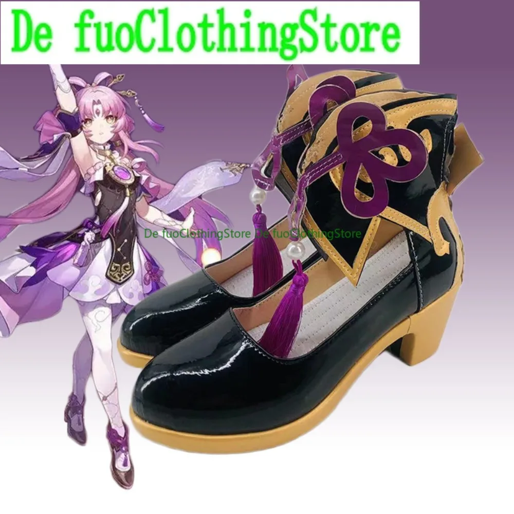 

DefuoClothing Honkai Star Rail Fu Xuan Cosplay Shoes Anime Boots Anime Game Role-playing Shoes And Boots Halloween Party