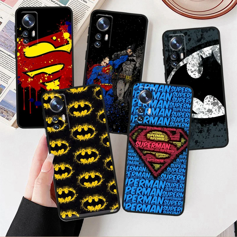 Superhero Superman For Xiaomi Mi Note 10T 10S 10 9T 9 SE 8 CC9E A3 5G Lite Pro Soft Silicone Black Phone Case