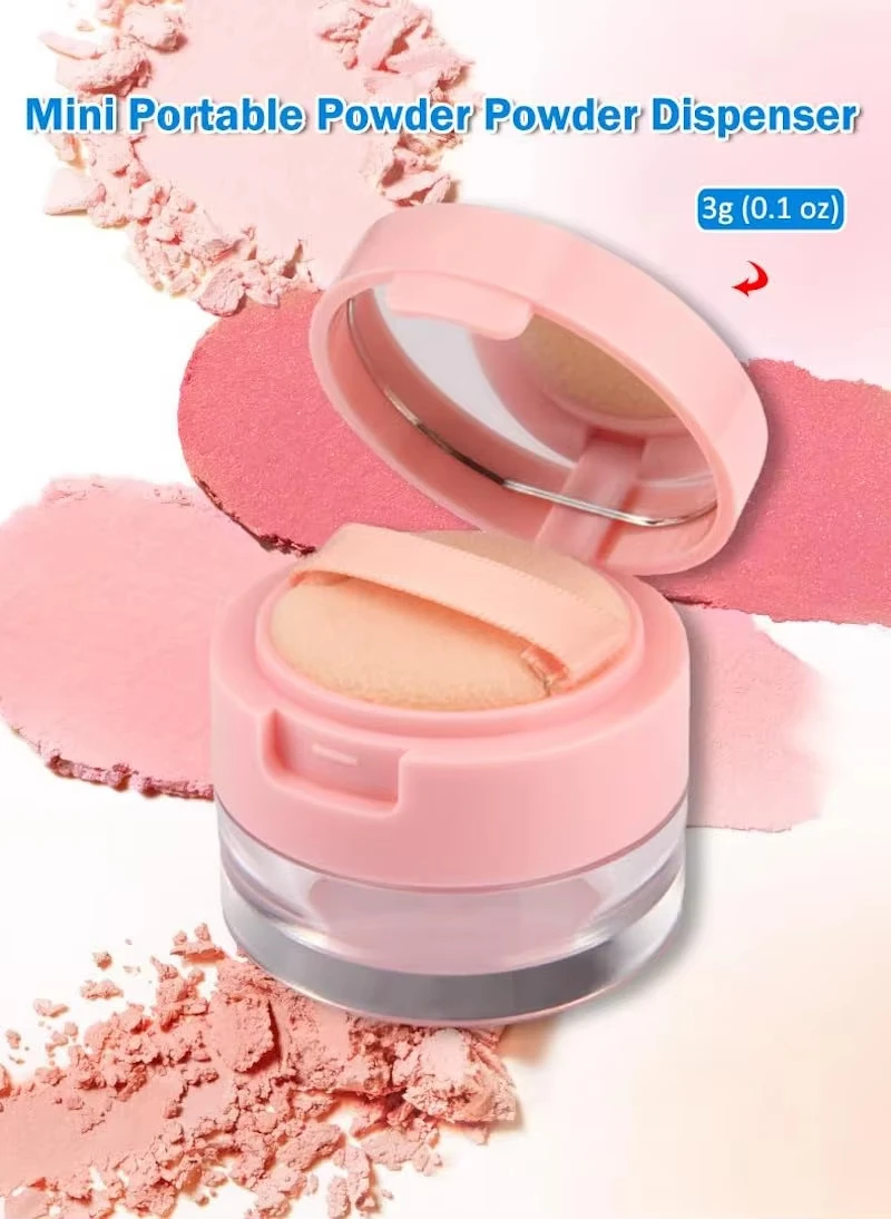 1 قطعة 3 جرام/5 جرام صندوق البودرة المحمولة حاوية مسحوق فارغة فضفاضة مع غربال مرآة المغربل التجميل جرة فضفاضة حاوية ماكياج السفر #1