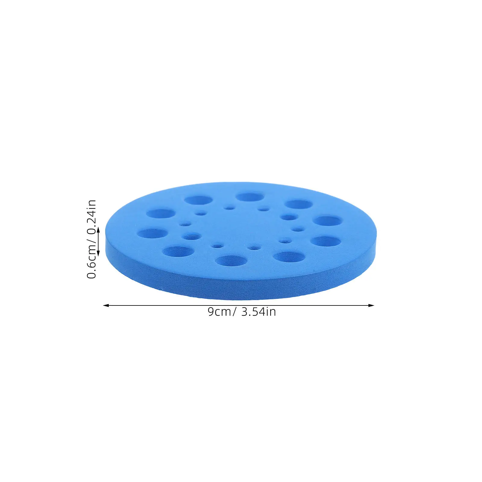 20 Positions Reusable Tube Holder Rack Round Foam Design for Centrifuge Tubes and Vials Laboratory Organization Solution view 2