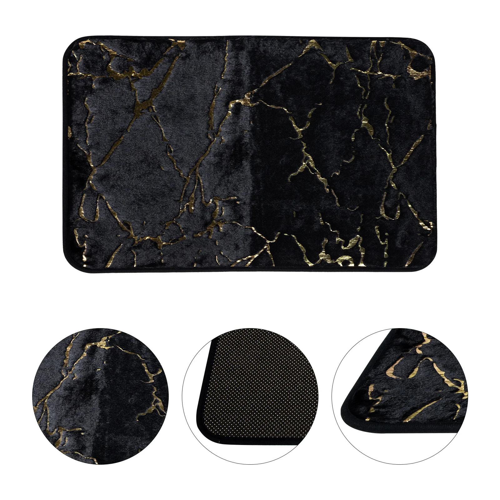 

Non-Slip Bathroom Rug Mat Marble Pattern Shower Mat Water Absorption Anti-Slip Bathtub Floor Carpet Bathroom Rug