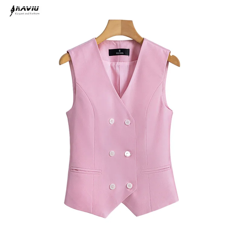 

Naviu New Fashion Women Vest High Quality Tops For 2023 Spring Clothing Office Lady Formal Coat Uniform