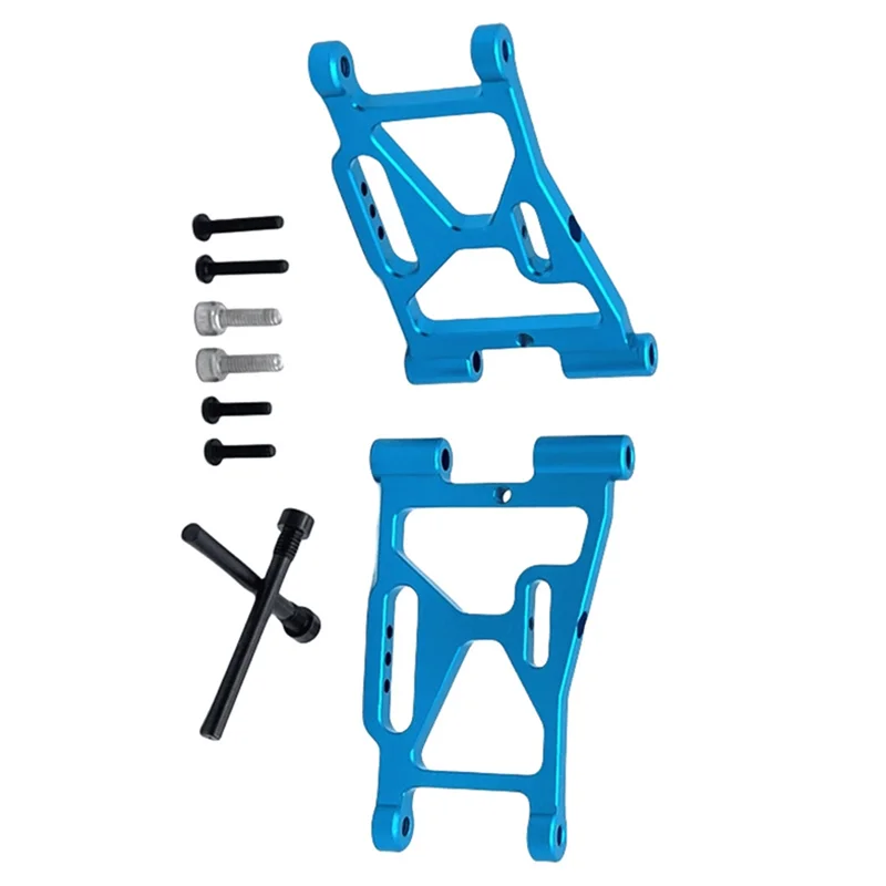 AS96-RC Kit de brazo oscilante inferior delantero de actualización de coche para MJX 1/7 7303 accesorios de coche RC azul