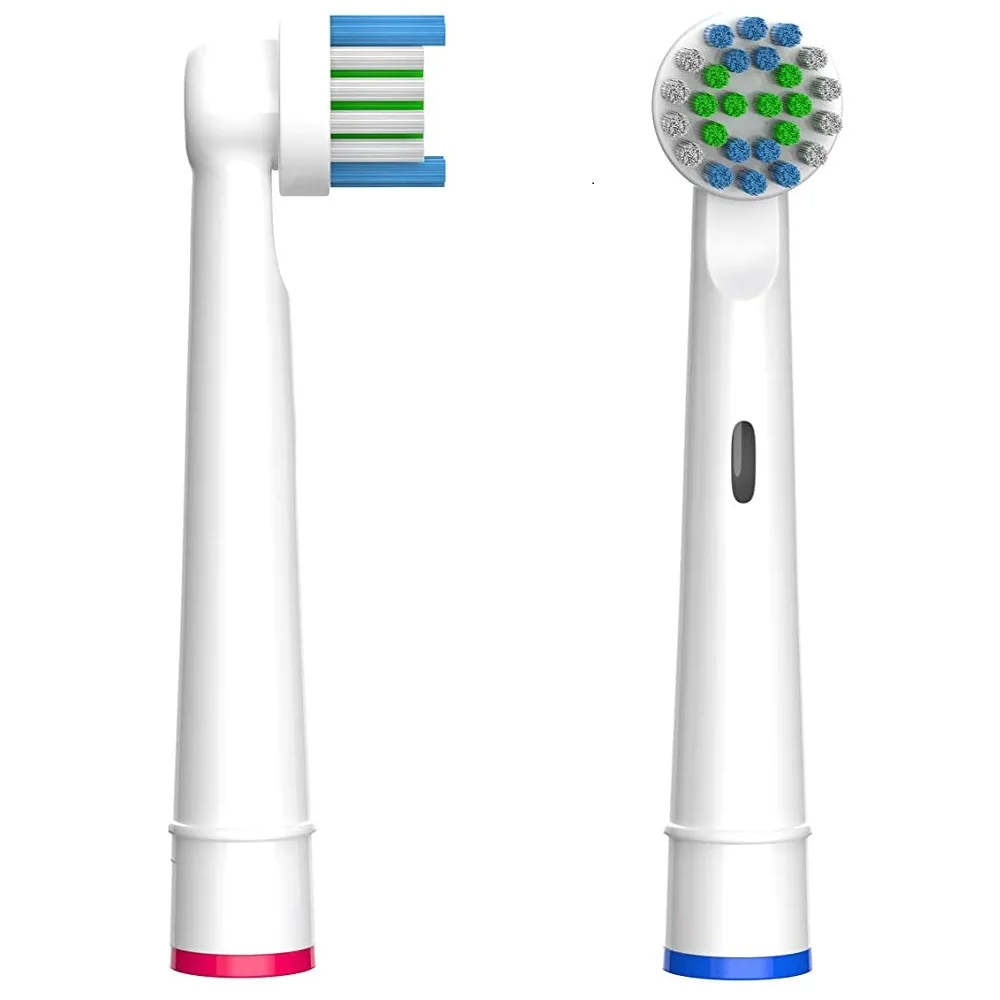 Tête de rechange pour brosse à dents électrique 4 pièces/paquet, têtes de brosse à dents à poils souples Dupont pour brosse à dents Oral B buses SB-17A