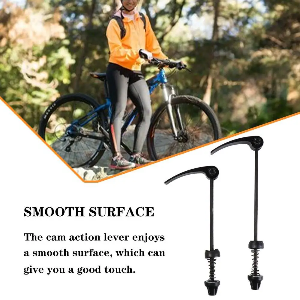 Metal Quick Release Lever 13.5cm Black Bike Front Rear Lever Steel Skewers Cycling Bicycle Steel Skewers Front Wheel Mountain