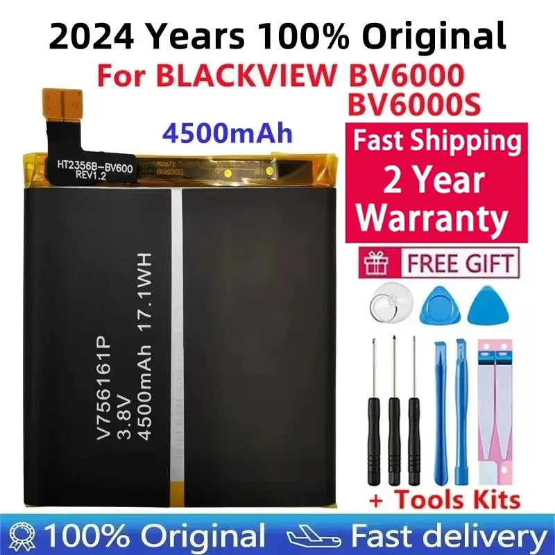 

2024 Hot BV6000 100% Original For BLACKVIEW BV6000S Mobile Phone Battery 4500mAh With Tracking Number