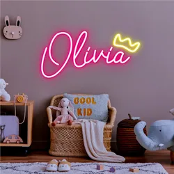 Custom Led Name Sign Gift Kid Custom Neon Lights Teenage Gift Led Neon Sign for Wall Decor Bedroom Decor Personalized Gifts