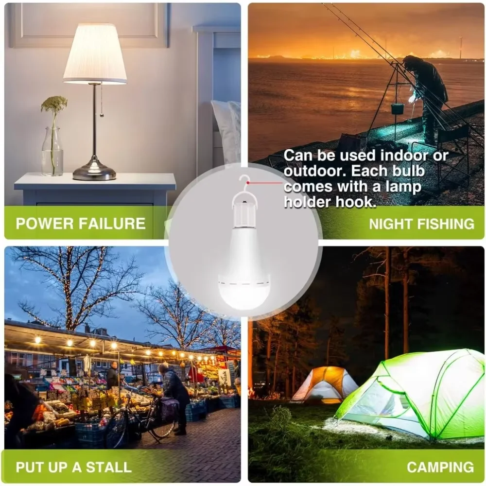 E27 LED لمبة الضوء في حالات الطوارئ 9 واط/15 واط عالية السطوع ضوء لمبة التخييم في الهواء الطلق الصيد الموفرة للطاقة ضوء الطوارئ لمبة #5