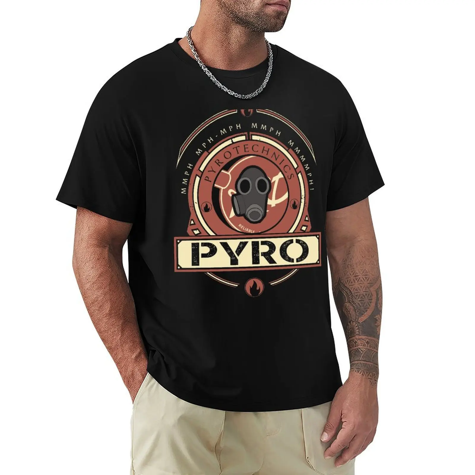 

Pyro - Red Team T-Shirt valentines boutique clothes summer top customizeds hippie clothes t shirts for men cotton