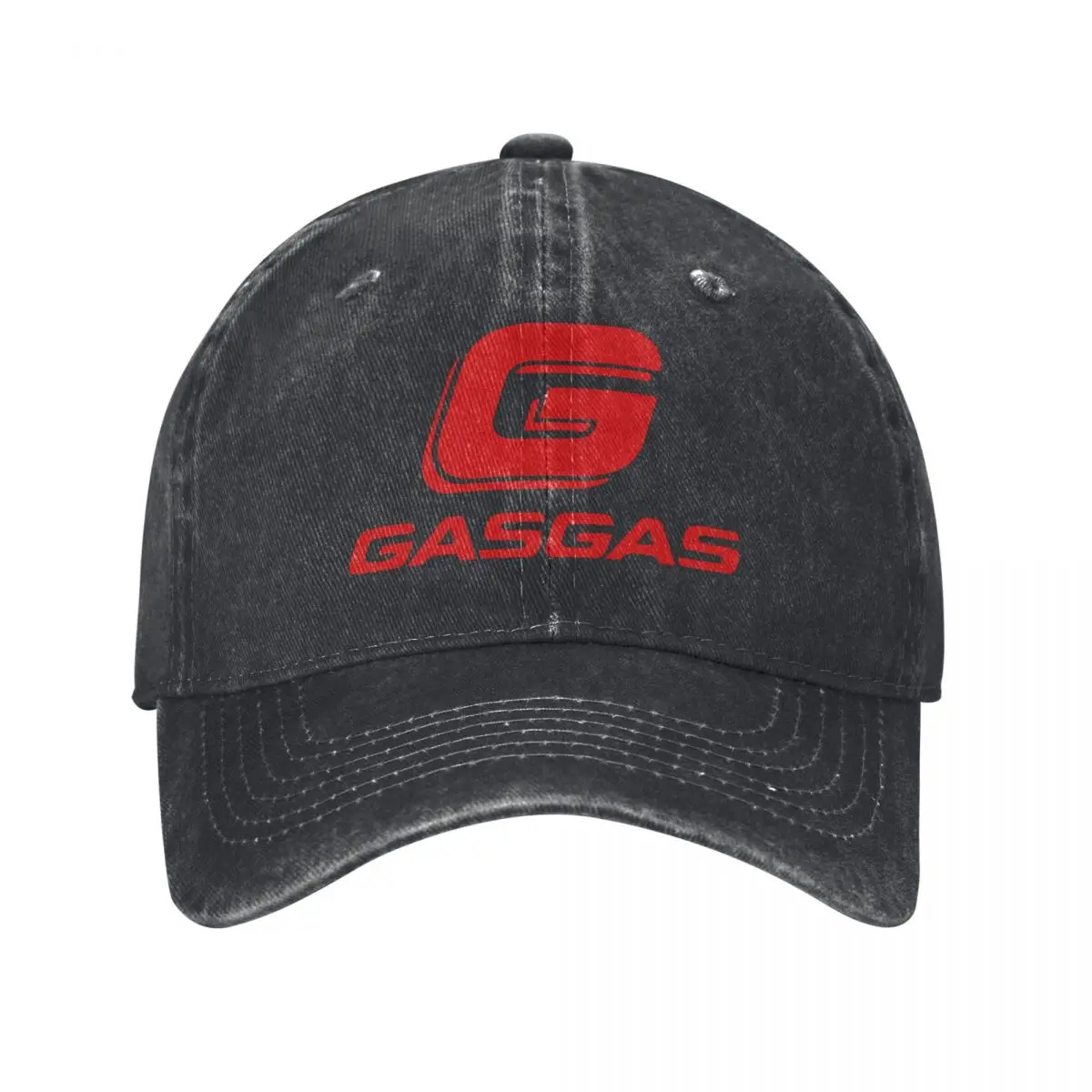 GasGas Enduro Motorcycle Men Women Baseball Caps Mountain Bike Distressed Denim Hat Outdoor Running Golf Adjustable Fit Sun Cap