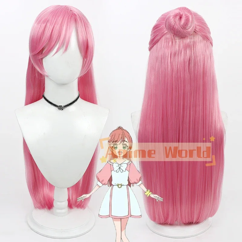 アニメ-ヒロガルスカイ！-プリキュア-キュアプリズム-コスプレウィッグ-人工毛-耐熱性-ハロウィン-カーニバル-ロール