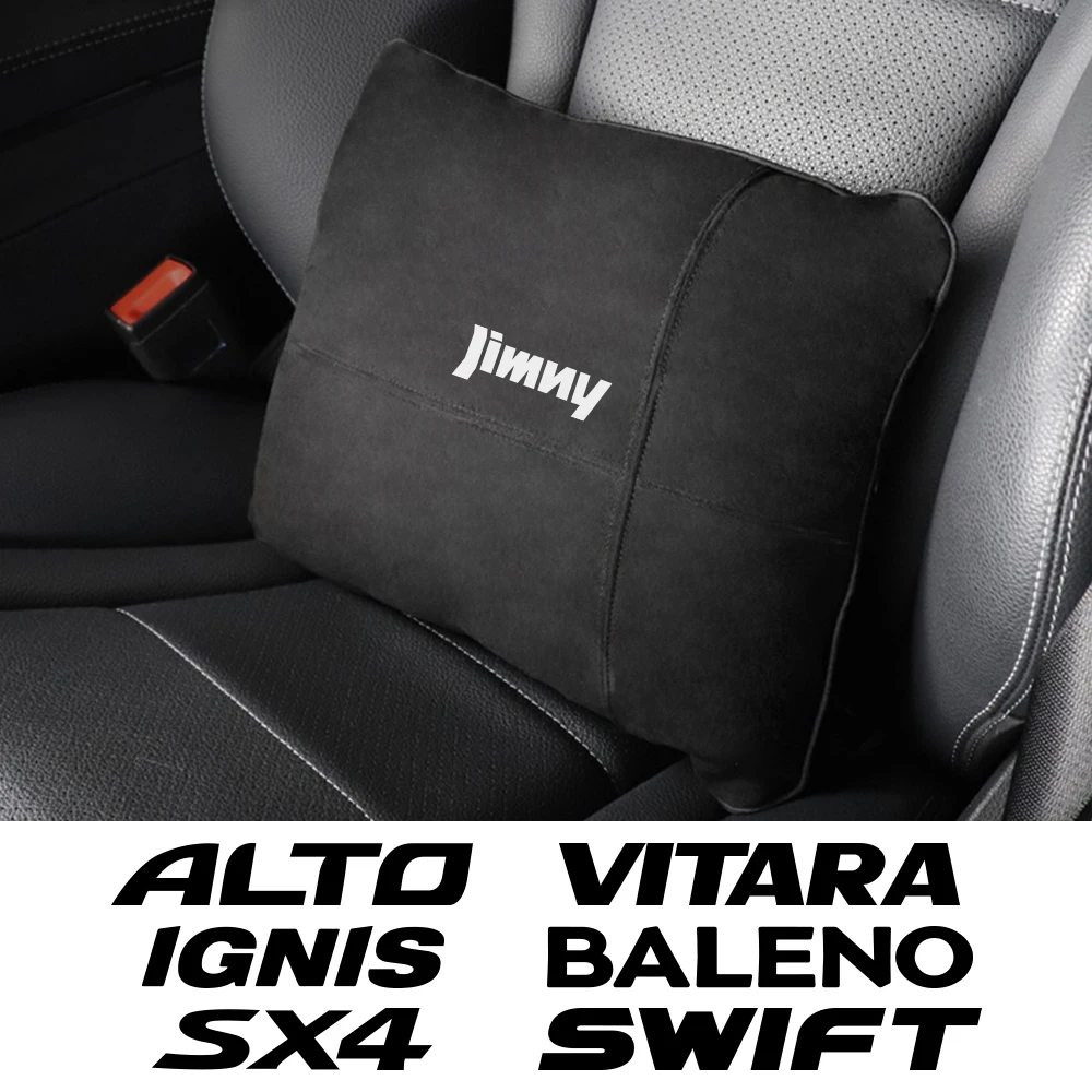 Car Lumbar Back Support Seat Back Cushion For Suzuki Jimny Swift Grand Vitara Ignis Alto Baleno SX4 Samurai S-Cross Celerio