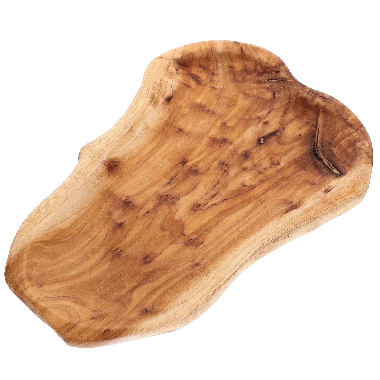 

Irregular Root Carving Fruit Bowl 26-29x14-16cm Bamboo Plates Food Cheese Board Dinner Dishes Serving Tray Handmade Wood Salad