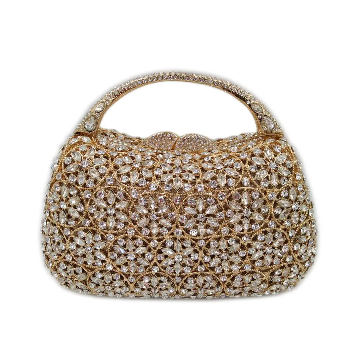 Rhinestone Clutch Empty Metal Crystal Dinner Bag Diamond Bag Handmade Diamonds Vestido De Noche Fiesta Lujo Luxury Bags Designer