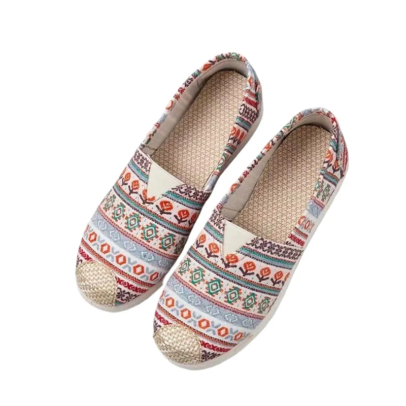 

Spring Breathable Casual Women's Cloth Shoes Outdoor Soft Soled Canvas Women's Fisherman Shoes Vulcanized Shoes