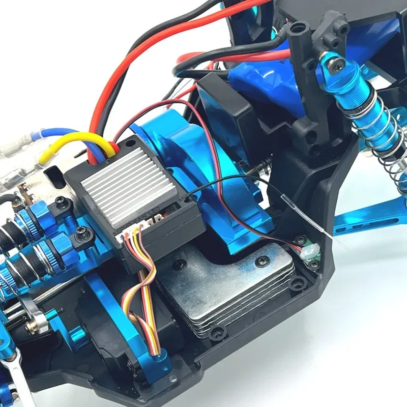 Wltoys 124006 12423 12427 12428 12429 غطاء الترس المعدني غطاء غبار 1/12 RC ترقية أجزاء السيارة الملحقات #5