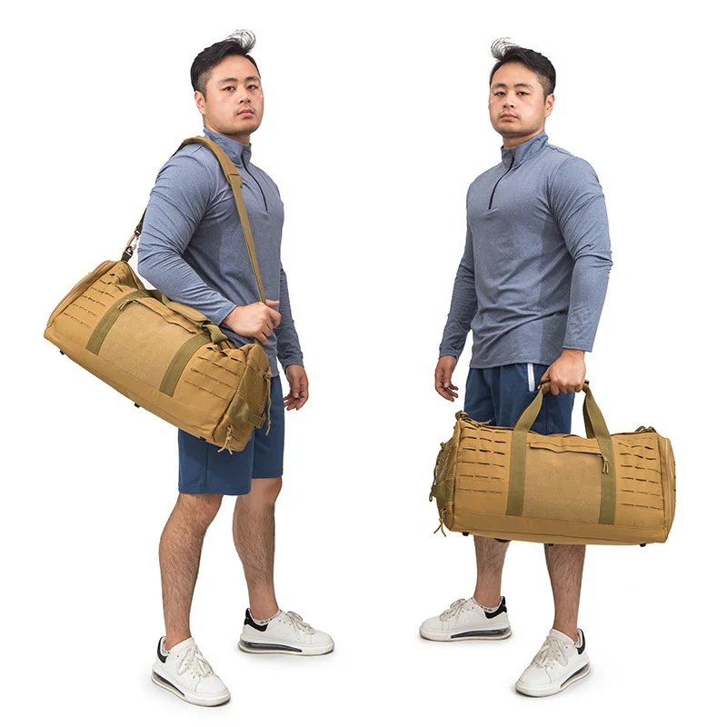 40L Sport-Sporttasche, taktische Reisetasche für Herren, Fitness-Trainingstasche mit Schuhfach, Basketball-Outdoor-Wochenendtasche – Detail 12