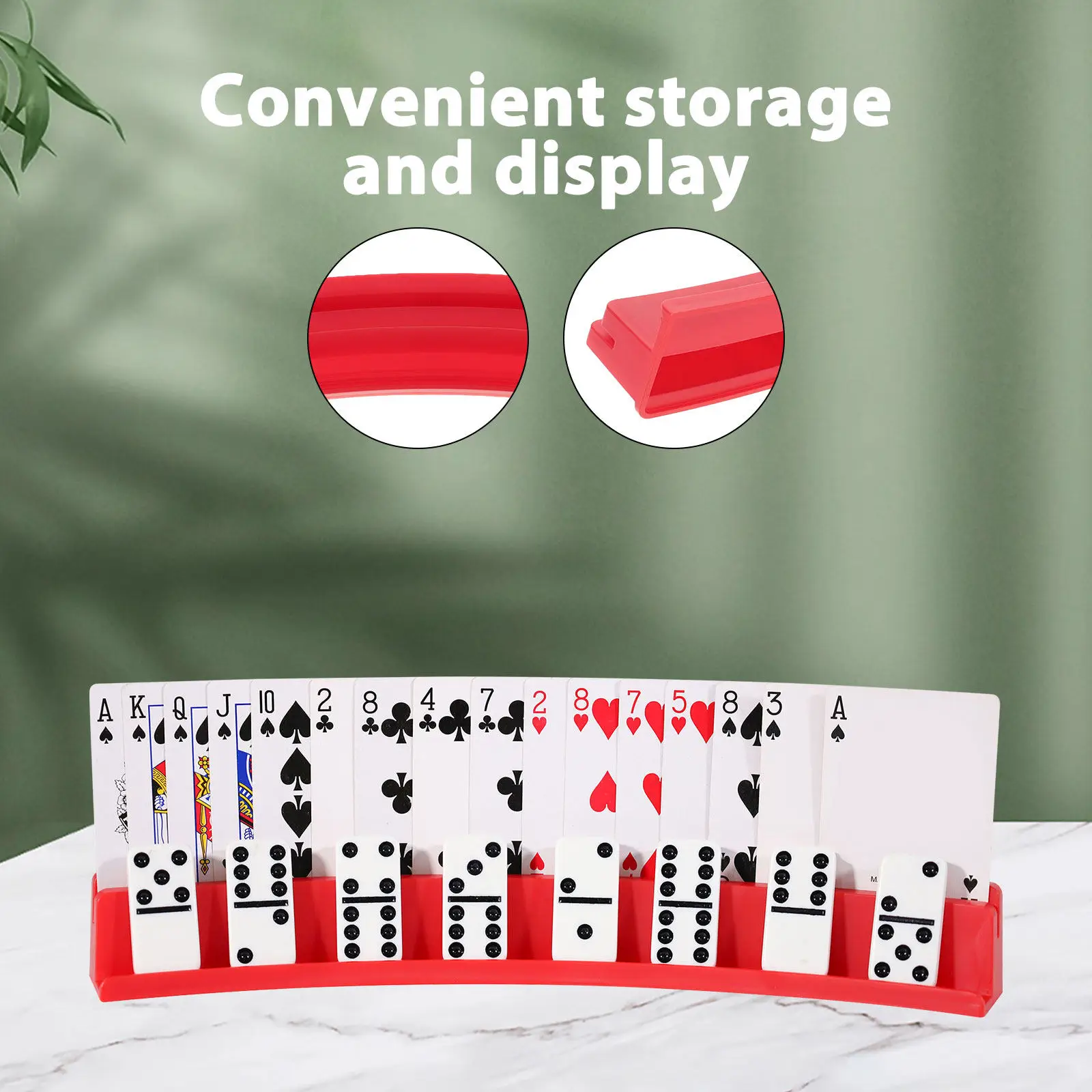 Multifunctional Holder Space-Saving Portable Gaming Base For Cards Domino Stand Playing Card Holder Game Card Stand Desktop