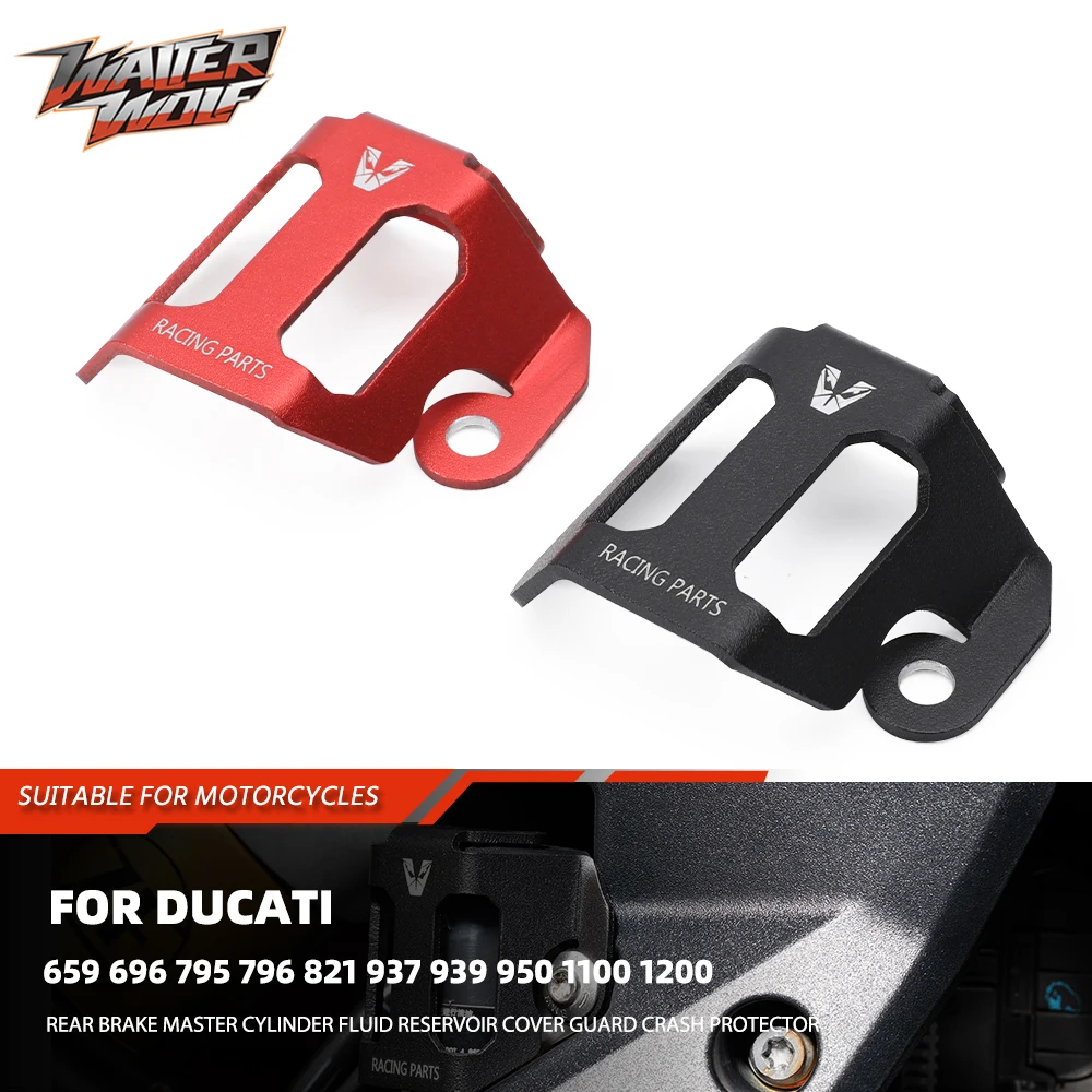 

Rear Brake Master Cylinder Fluid Reservoir Cover Cup Guard For Ducati Hypermotard 950 931 821 Crash Protector Monster Supersport