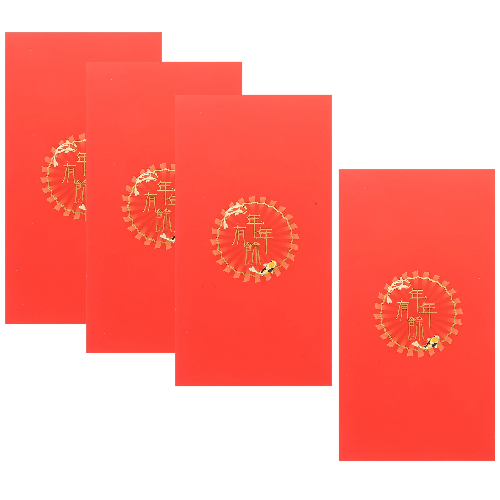 

4 Pcs Envelopes for Money 3D Three-dimensional Red Bag Packet Chinese Wedding New Year Dragon Paper