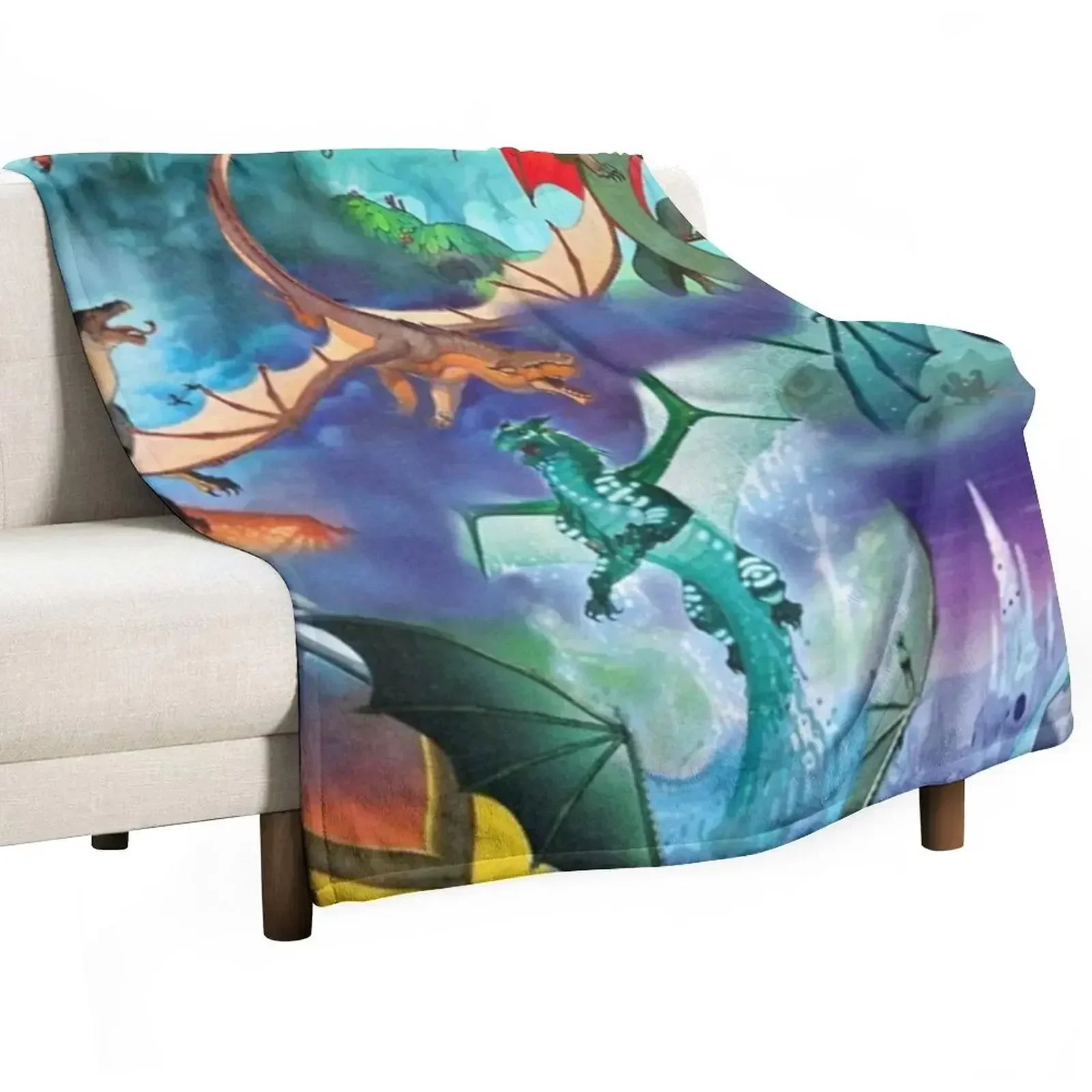 

Wings of fire all dragon Series Throw Blanket decorative Furrys Quilt Blankets