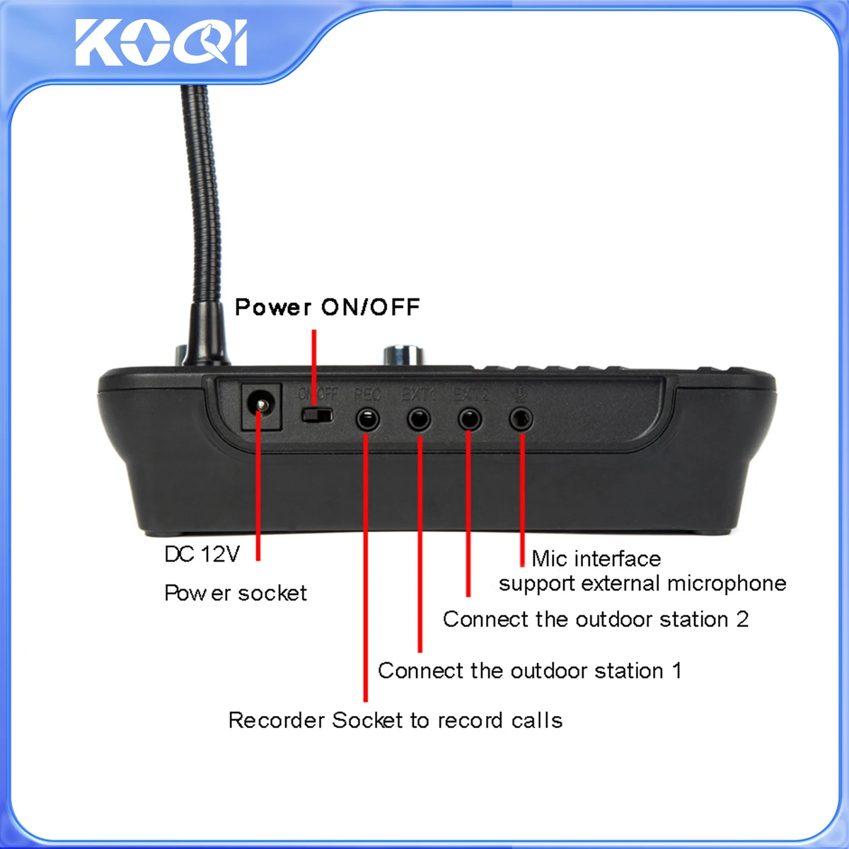 Window Speaker Intercom Systeem Anti-Interferentie Dual Way Intercommunicatie Microfoon En Luidspreker Interphone Mute Functie