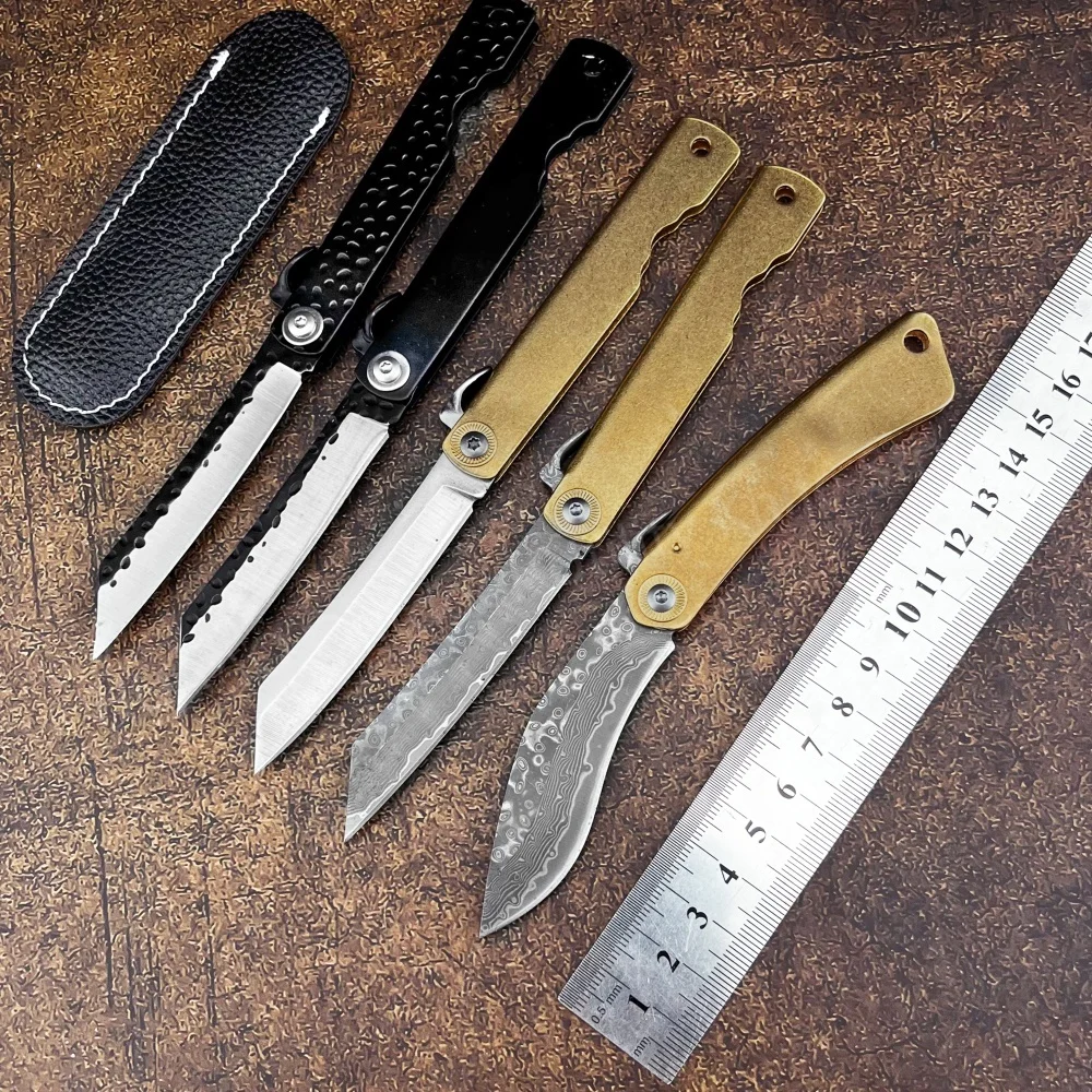 Cuchillo plegable para exteriores de acero forjado japonés Higonokami de alta calidad, cuchillo de fruta, cuchillo de bolsillo portátil, cuchillo de Camping de autodefensa