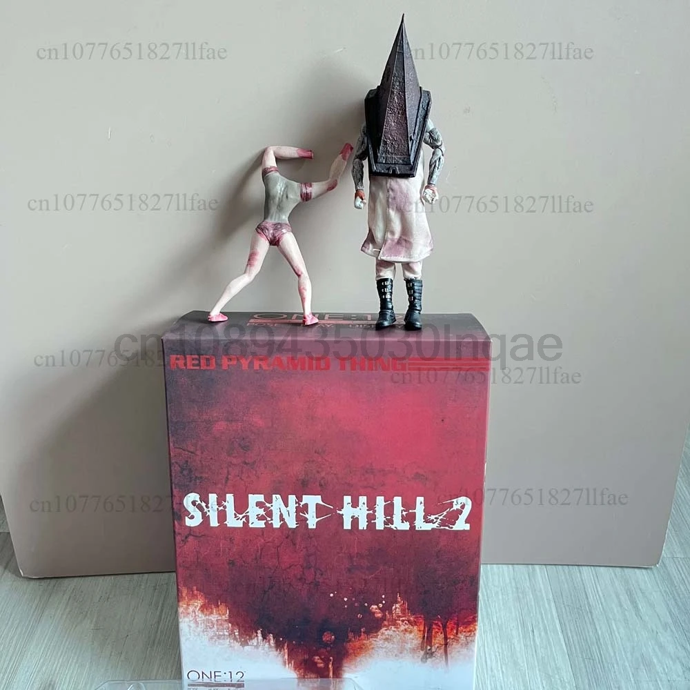 Mezco Toys Silent Hill 2 Executor'S Pyramid Head One:12 Red Pyramid Thing Action Figure Model Toys Joint Movable Doll Room Decor