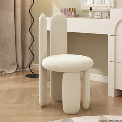 Girl's Bedroom Dressing Table Light Luxury Makeup Chair, Living Room High-end Simple Backrest Dining Chair, Home Furniture