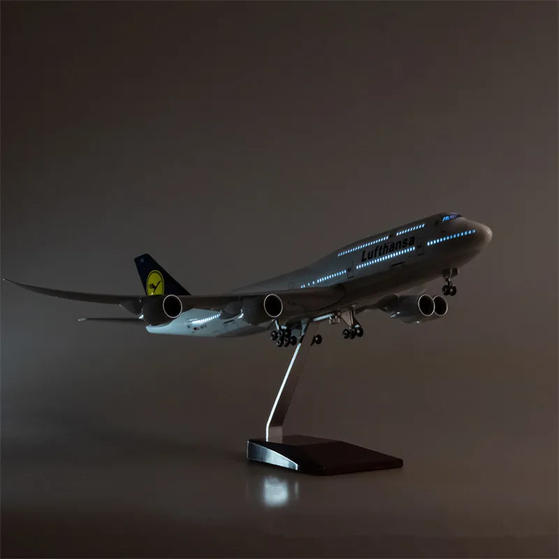 1/160 Scale Boeing Airplane A350/A380/B747-8 Lufthansa Airline Model Diecast Resin Plane Aircraft Collection Gifts Display Toys