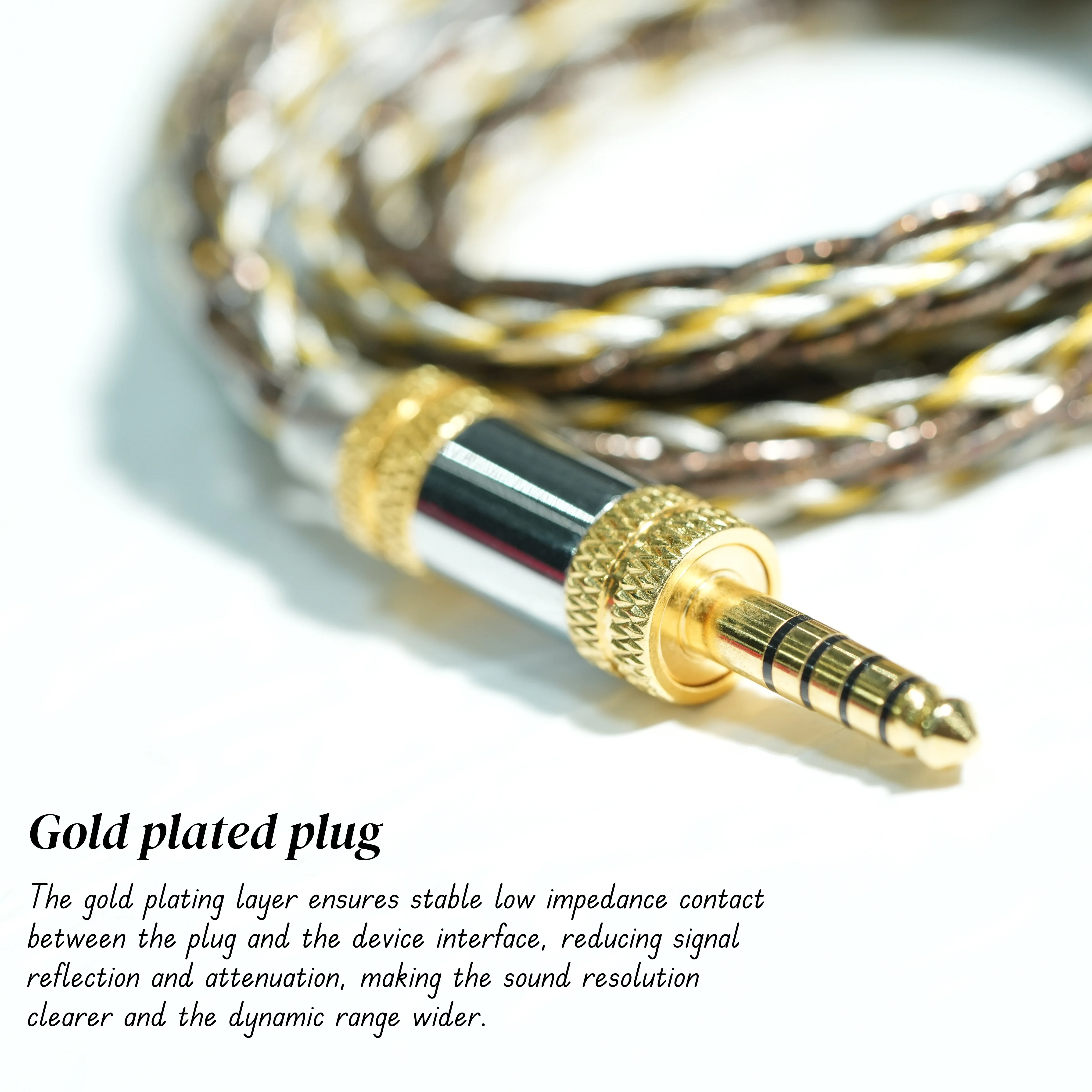ZiSin-320 8-Core In ear HIFI earphone upgrade cable For HD650