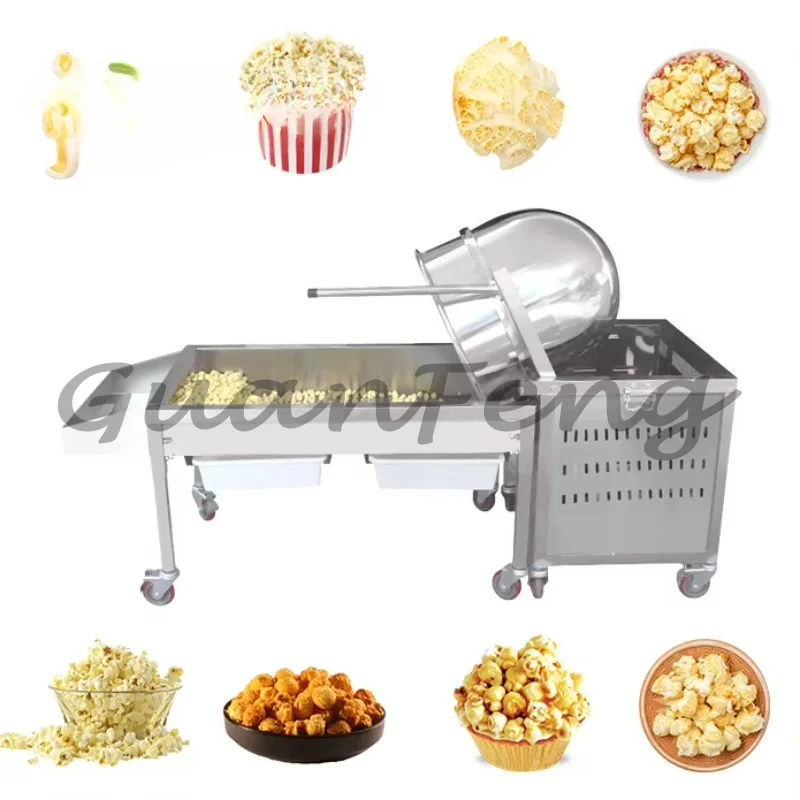Custom Caramel Popcorn Machine Balance Rotary Agitator