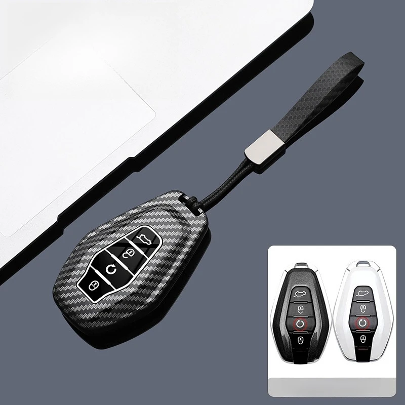 ABS Car Key Case Cover Shell Protector Fob Holder for Jetour X70L X90 Pro X95 X90 CDM X70 Plus Accessories Keychain