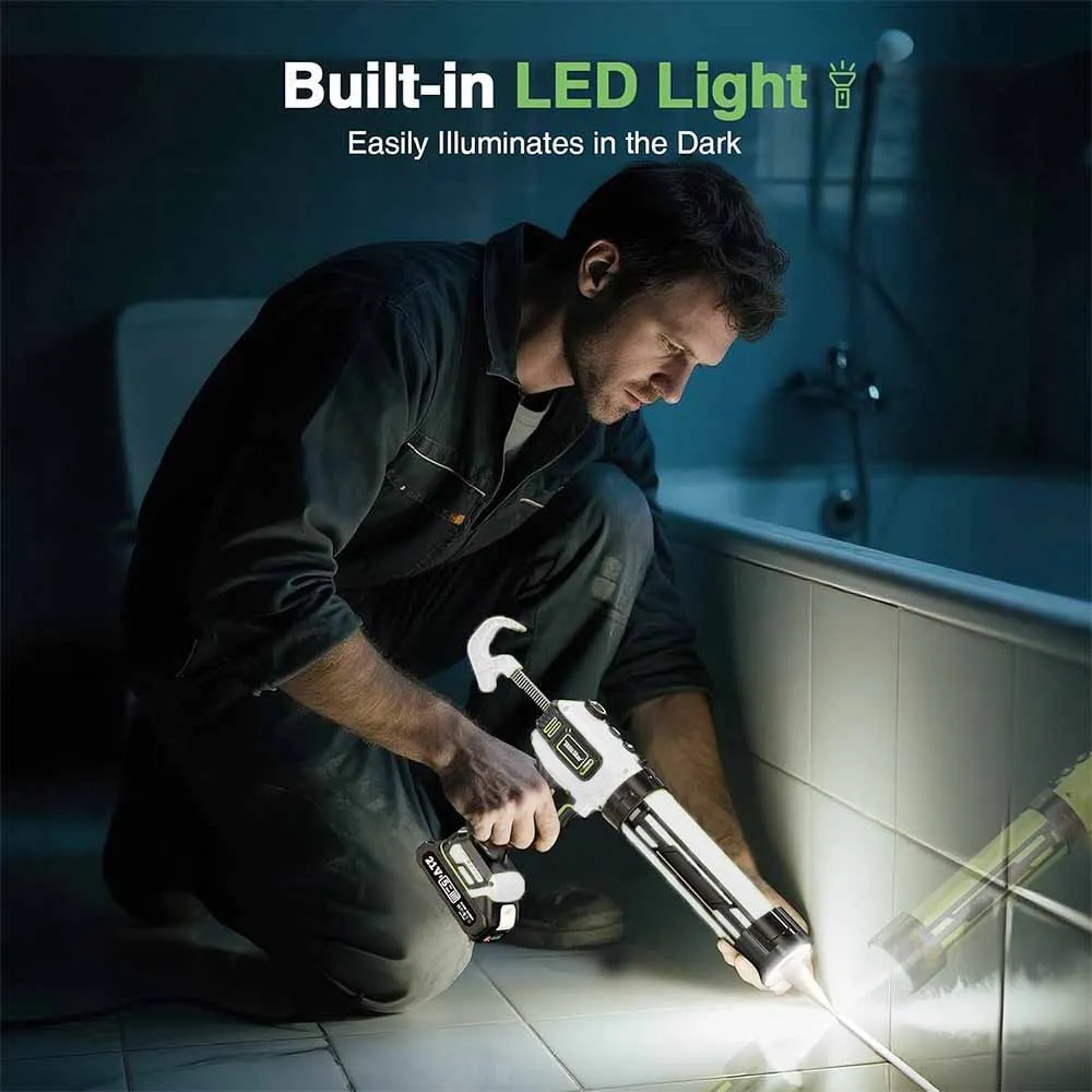 

For Makita 18V-21V Battery Brushless Caulking Gun 10oz/300ml Cordless Electric Silicone Gun Stepless Speed Control (No Battery)