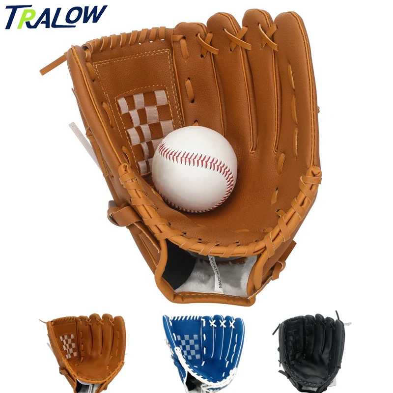 

TRALOW 1Pcs PU Baseball & Softball Glove for Adults Youth -Outdoor Sport Softball Training Equipment for Men, Women & Children