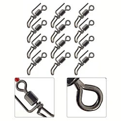 20PCS Cascade Swivels For Sea Fishing Rigs  Sea Fishing Clip Down Resistance To Corrosion Strength To Use Fishing Hook