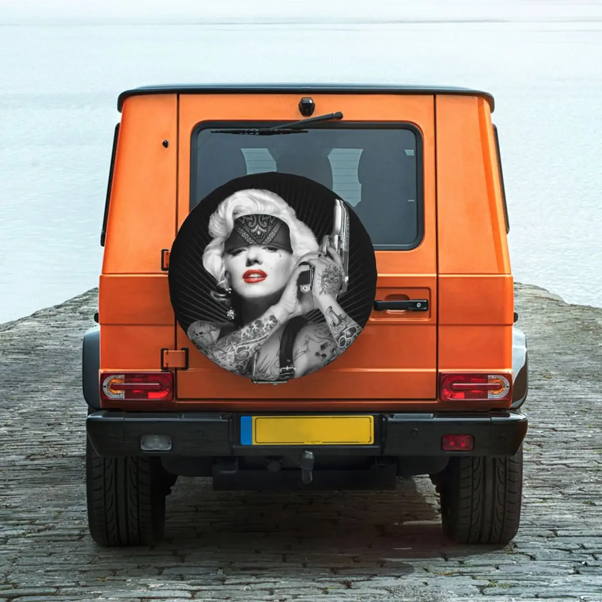 Funny Marilyn Monroe Tire Cover Wheel Protectors Weatherproof Universal for Jeep Trailer RV SUV Truck Camper Travel Trailer