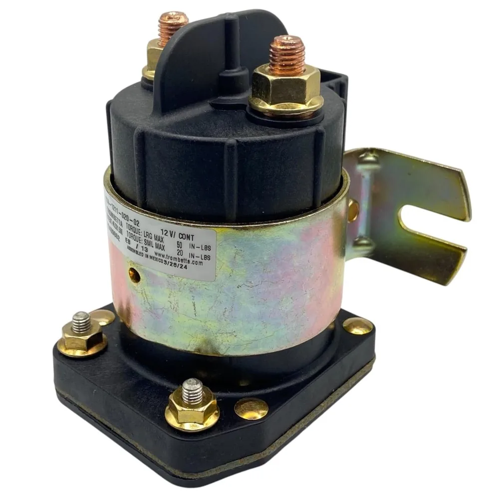 

114-1211-020-02 Starter Bear 12V Contactor Solenoid Relay 200A – Genuine OEM Replacement – 12 Volt DC, 200 Amp Continuous