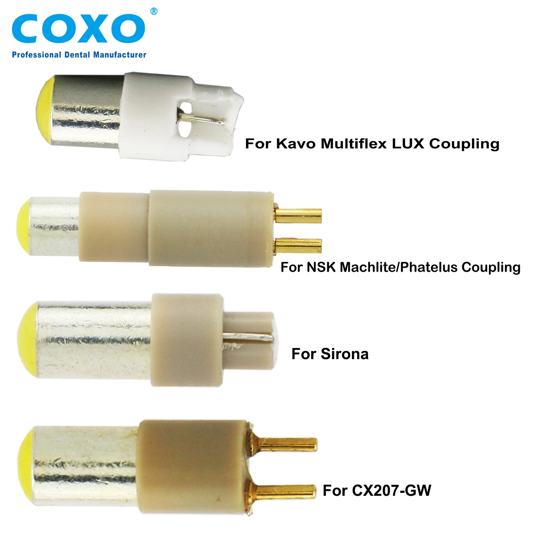 COXO YUSENDENT Dental Bulb Spare Parts Replacement For Kavo NSK Sirona Coupler Fibre Optic Handpiece