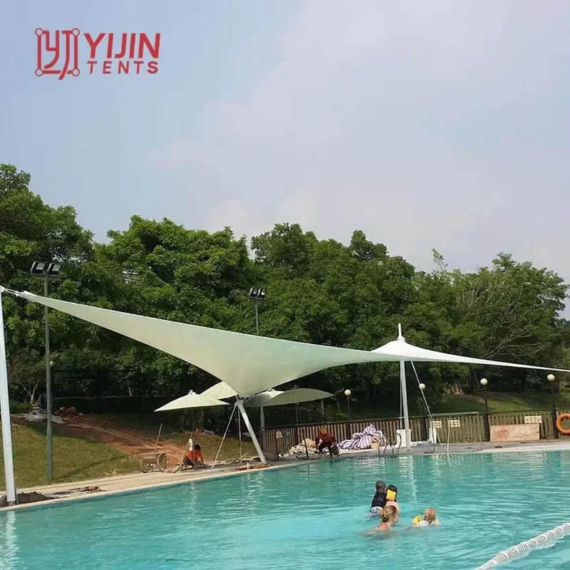Chinese Hot-sale Pvdf Tension Membrane Structure Landscape Umbrella Tent