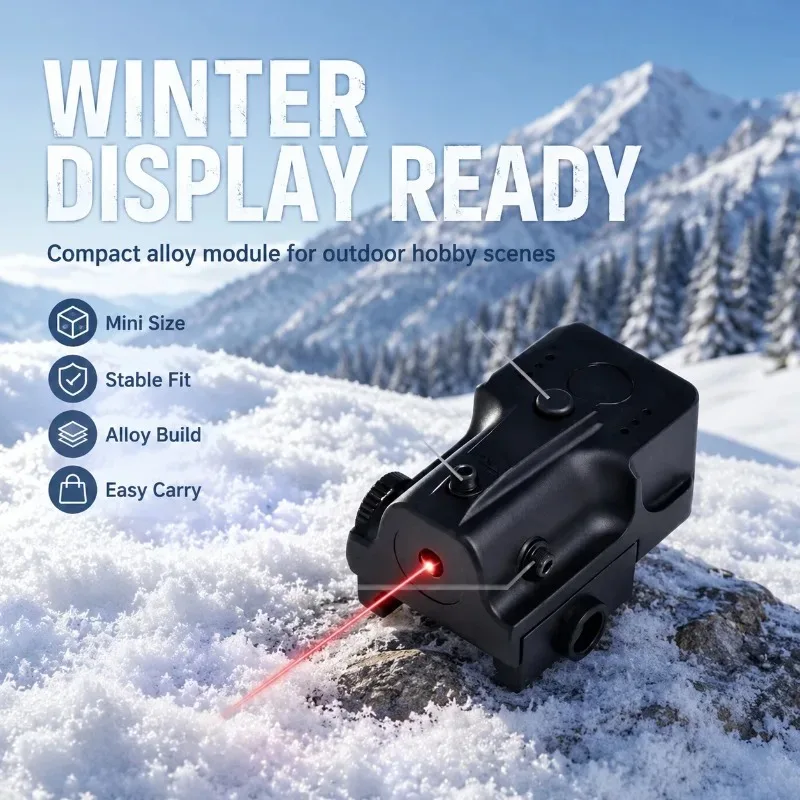Integrated Alloy Red‑light Positioning Accessory, Secure Lock Indicator Unit for Hobby‑use Model Modification