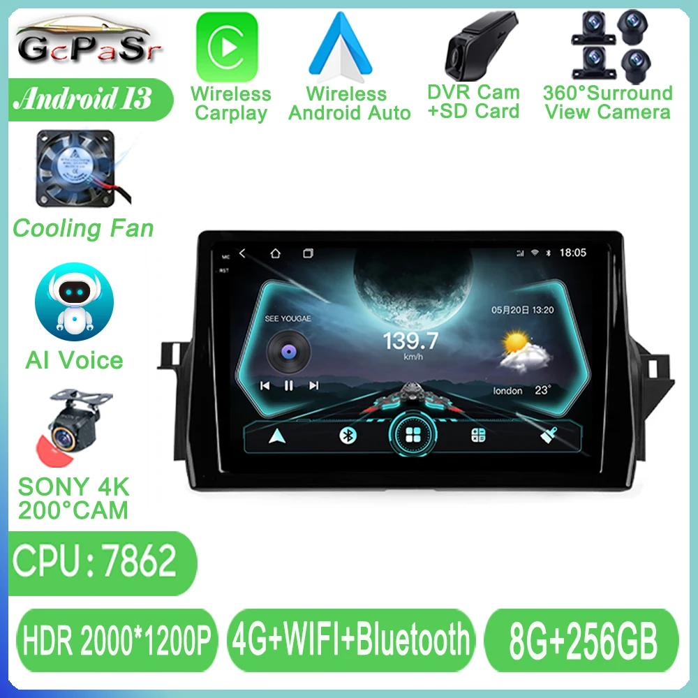 

Android 13 Car Radio For Toyota Camry VIII 8 XV70 2020 - 2021 Auto Navigation Multimedia GPS Player 2din DVD High-performance