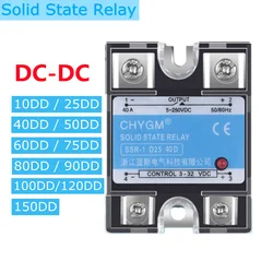 SSR-10DD/25DD/40DD/50DD/60DD/75DD/80DD/90DD DC Control DC SSR Single Phase Solid State Relay 5-220VDC 3-32VDC Solid State Relay
