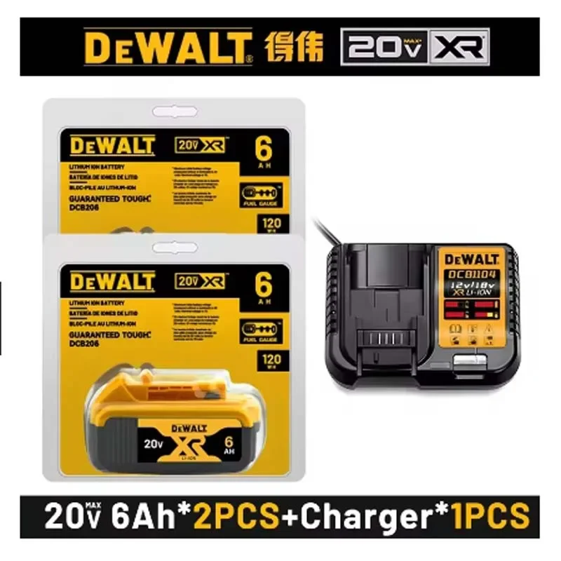 

New 100% Original 6000mAh 20V for Dewalt Power Tool Battery DCB206 20V 18.0Ah Battery DCB206 20V Battery DCB205 DCB200